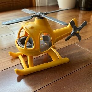 Green Toys Yellow and Gray Toy Helicopter